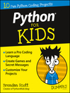 Cover image for Python For Kids For Dummies